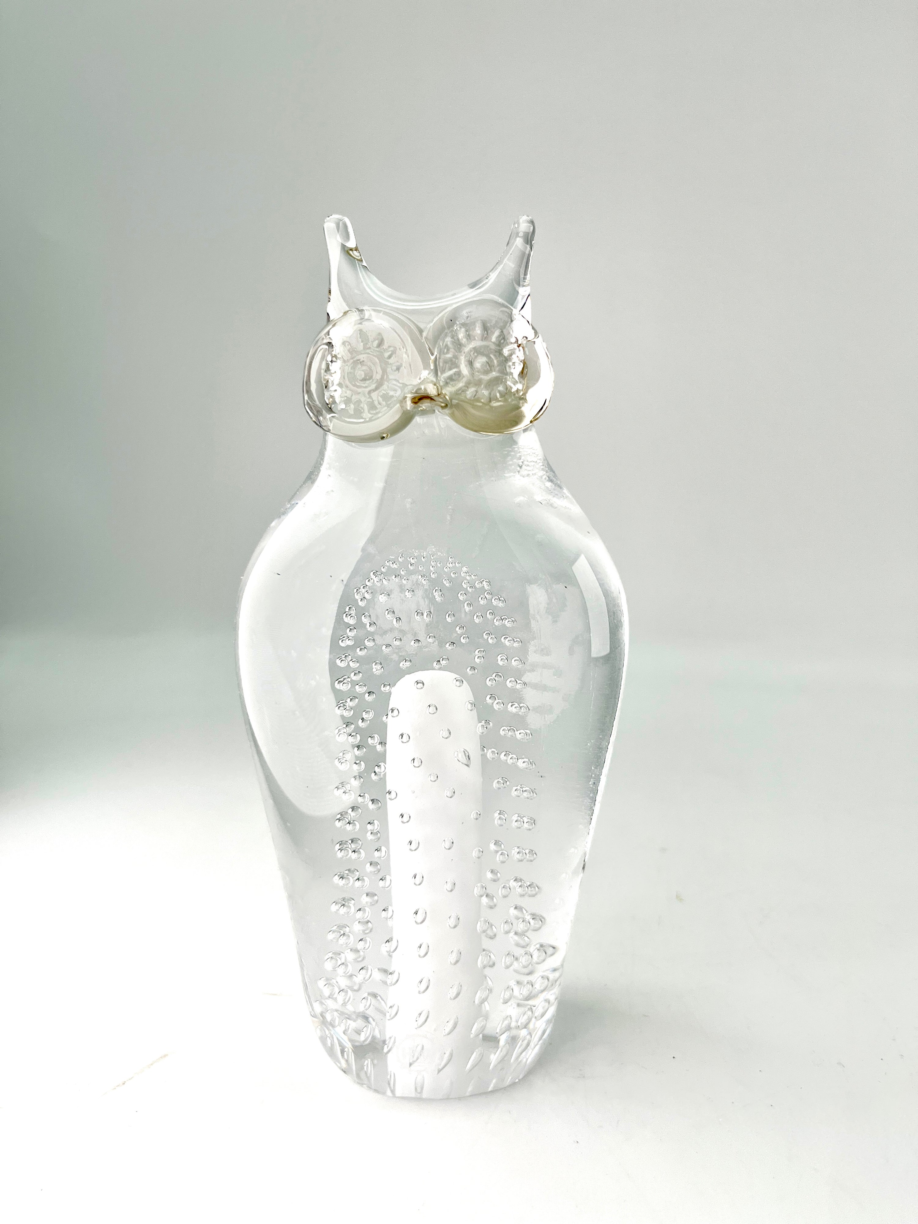 Owl - Glass sculpture