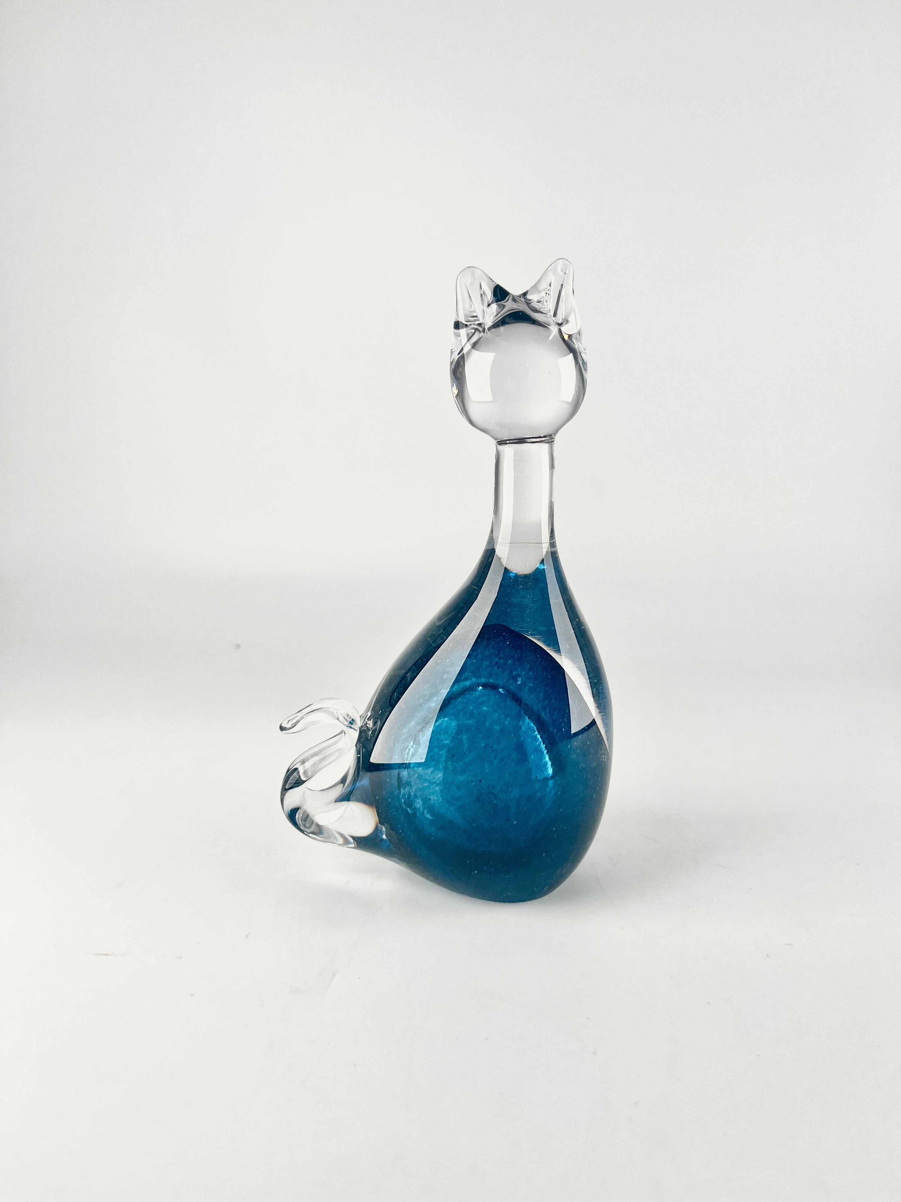 Summer cat - Glass sculpture